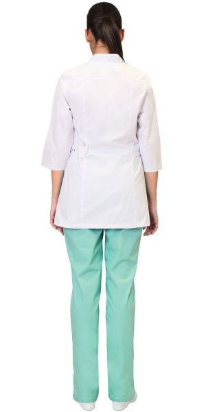 Костюм "ВЕРОНА" женский белый с мятным