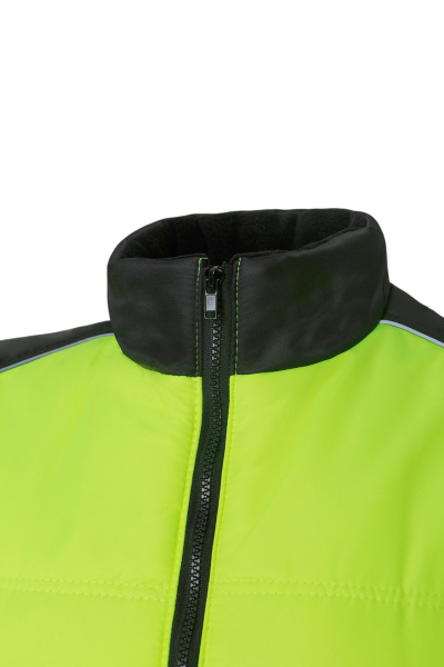 Жилет КОТПРОФИ утепленный лимон/черный