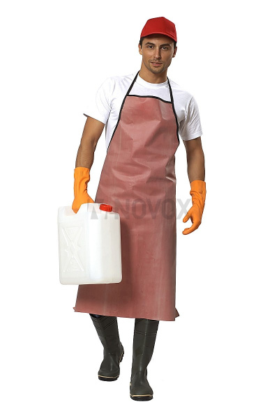 Фартук влагозащитый универсальный удлиненный цвет розовый