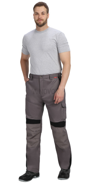 Брюки ЦИТРИН ср.серый с черным