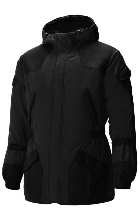 Костюм мужской Горка утепленный черный, тк.Берген, куртка, брюки