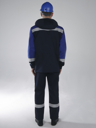 Костюм Эксперт-Антистат МВО NEW (тк.Смесовая,250) п/к, т.синий/васильковый