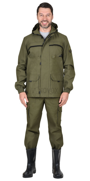 Куртка-штормовка ГЕО (п-но палаточн.пл.260), хаки