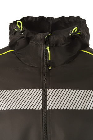 Ветровка КОТПРОФИ на флисе черная