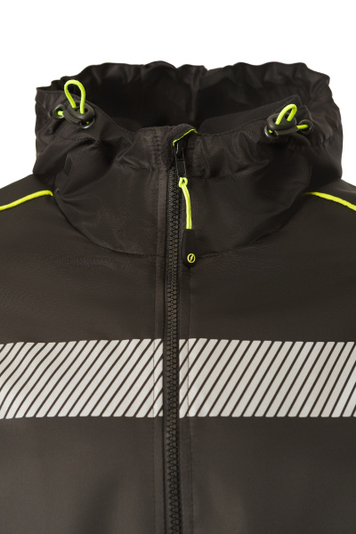 Ветровка КОТПРОФИ на флисе черная
