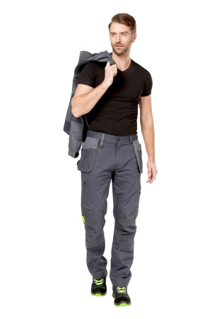 Брюки рабочие мужские летние/демисезонные "Мист" цвет т.серый/серый