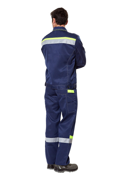 Костюм "Комфорт 2", куртка, п/к, неоновый/темно-синий