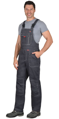 Костюм "Фаворит-Люкс" куртка кор. (чз), п/к, т.серый с серым