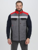 Жилет утепленный "Вектрон" СОП (тк.Смесовая,240), серый/черный/красный