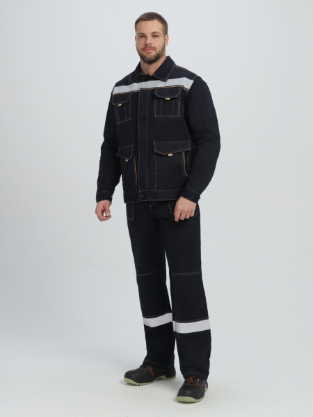 Костюм Троя IMP (тк.Саржа,320) п/к, т.синий/бежевый