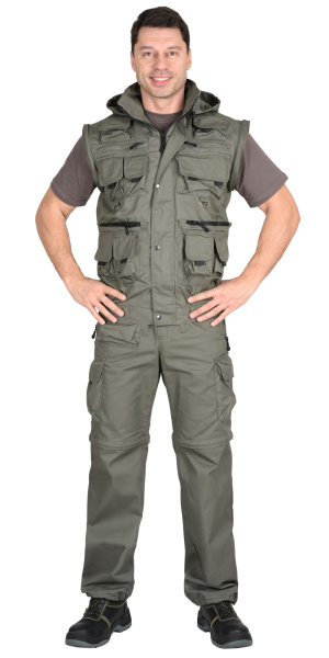 Костюм "Тигр" куртка, брюки (тк. Rodos 245) Оливковый