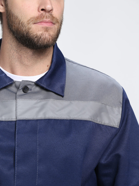 Костюм "Лигор-2" СОП К. (тк.Смесовая,210) п/к, т.синий/серый