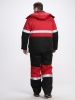 Костюм зимний "Нордхард-2" СОП (тк.Смесовая,250) п/к, черный/красный