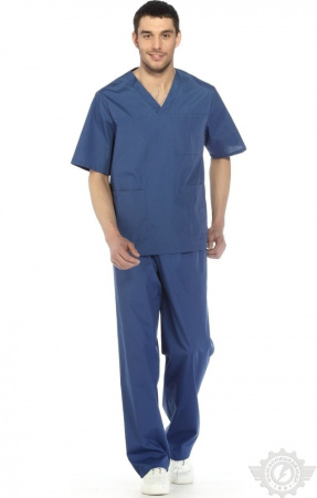 Костюм медицинский мужской "Спец" василек