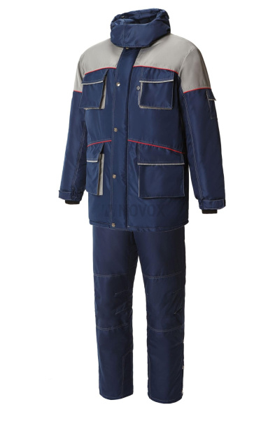 Костюм "Арктика" зимний синий-серый