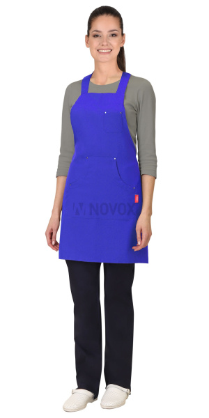 Фартук ЛИЛУ васильковый