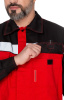 Костюм "Мастер-Люкс", куртка, п/к, красный с черным