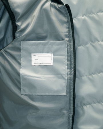 Жилет утепленный МИШЛЕН универсальный серый на подкладке