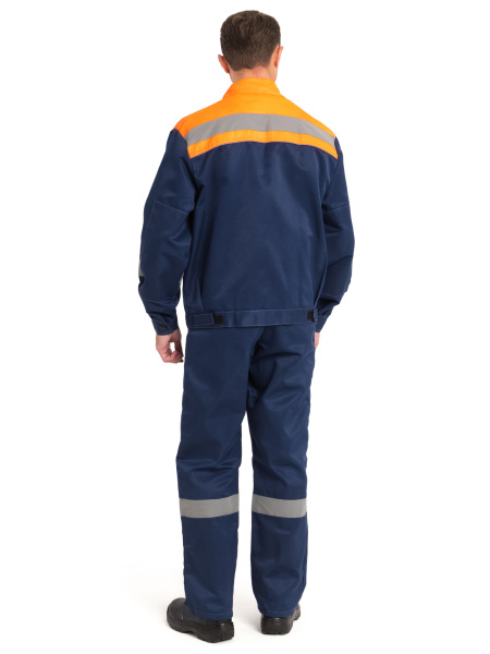 Костюм "Нова" куртка+п/к, цв. син/оранж.