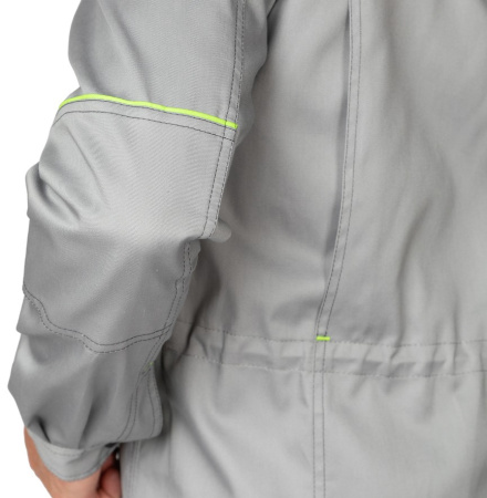 Куртка мужская "Эко-Босс" светло-серая/лимонная