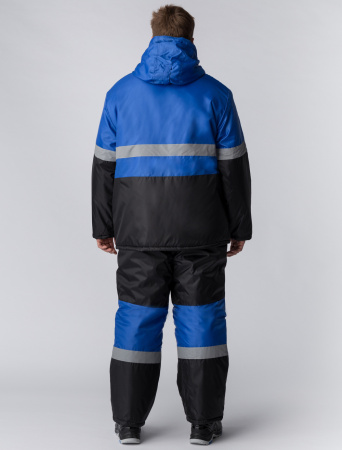 Костюм зимний "Мегрес-2" СОП (тк.OxLine,90) п/к, васильковый/черный