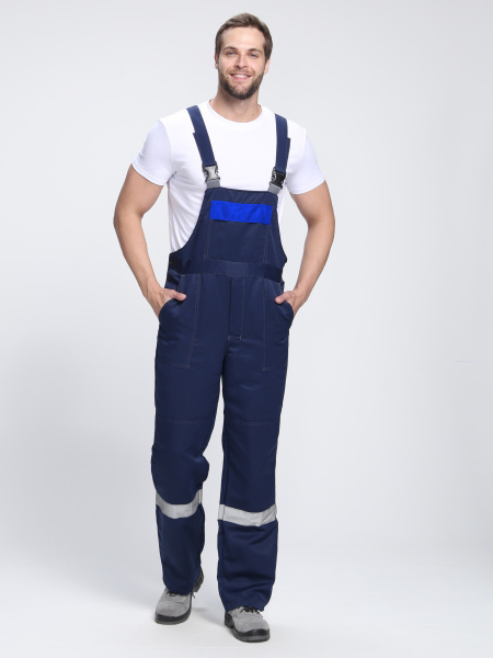 Костюм "Лигор-2" СОП У. (тк.Смесовая,210) п/к, т.синий/васильковый