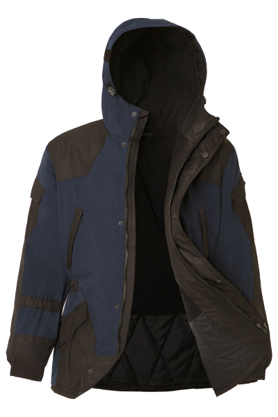 Костюм мужской Горка утепленный т.синий, тк.Берген, куртка, брюки