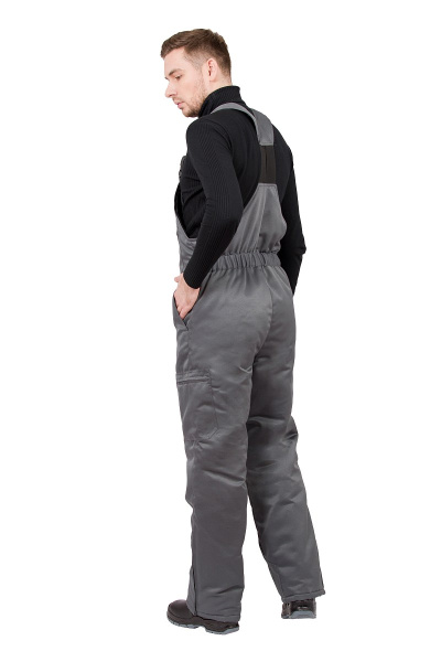 Полукомбинезон рабочий мужской зимний "Прим" цвет серый