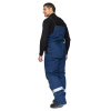 Костюм мужской утеплённый "Бренд К", куртка, п/к, тёмно-синий/чёрный