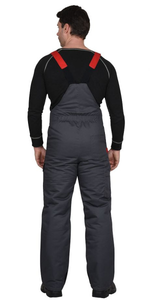 Костюм зимний "Фаворит-Мега" куртка, п/к, т.серый/черный/красный