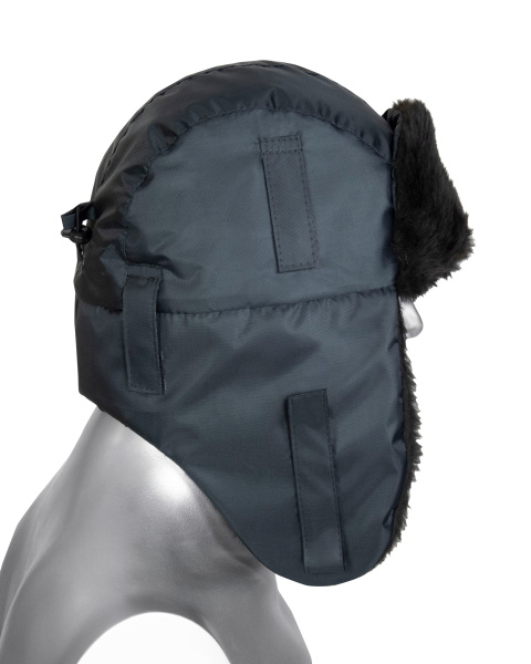 Шапка-ушанка "ЕВРО" тёмно-серая