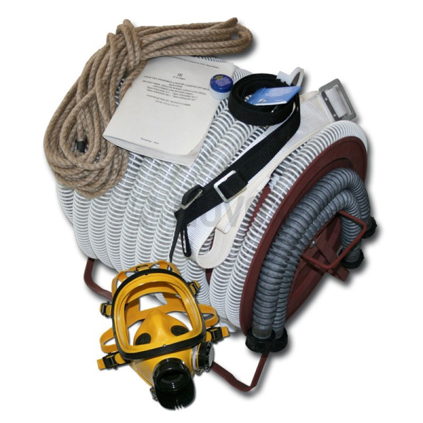 Противогаз шланговый Бриз-0304 (ПШ-20Б) шланг ПВХ (барабан металл.) с 1 маской ППМ