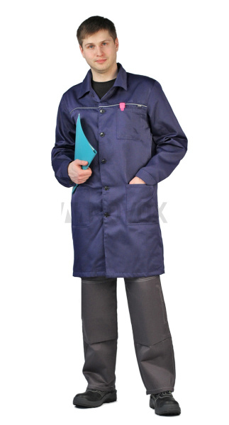 Халат мужской Валент, т.синий