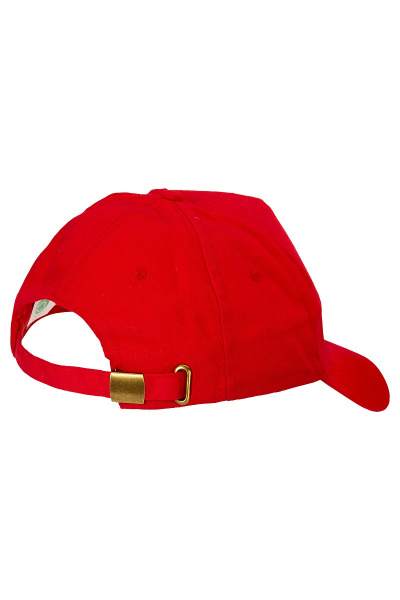 Бейсболка классическая цвет красный