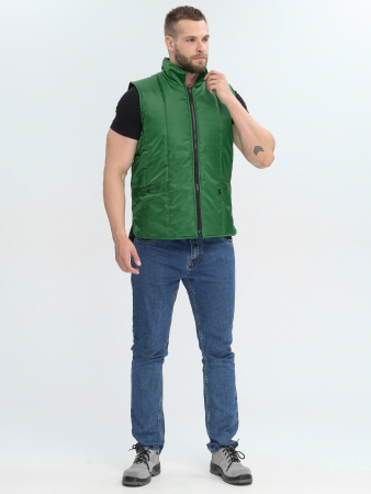 Жилет утепленный Универсальный (тк.Оксфорд), т.зеленый