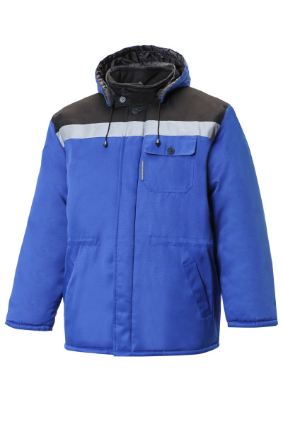 Костюм КОММУНАЛЬЩИК НЬЮ утепленный василек черный