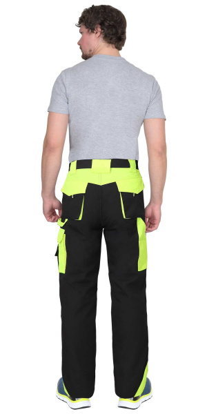 Брюки ОНИКС черный с лимонным