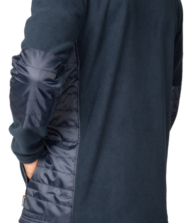 Куртка "Кеми" флисовая без капюшона тёмно-синяя