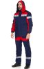 Костюм "Континент",куртка, п/к, т.синий с красным, с СВП (СОП)