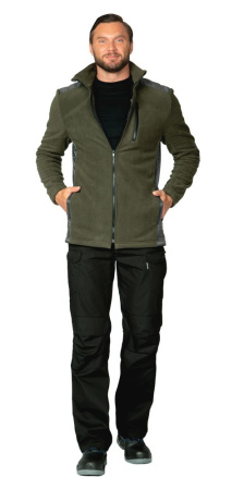 Куртка "Кеми" флисовая без капюшона хаки