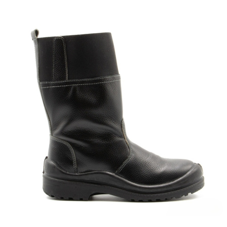 Сапоги литейщика "МС-38" с подошвой ПУ/нитрил и КП чёрные