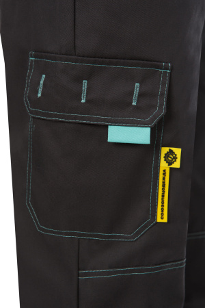 Костюм STAR (Стар) женский, куртка, брюки, графитовый мятный