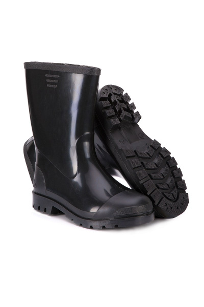 Сапоги ПВХ мужские укороченные цвет черный