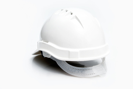 Каска строительная белая