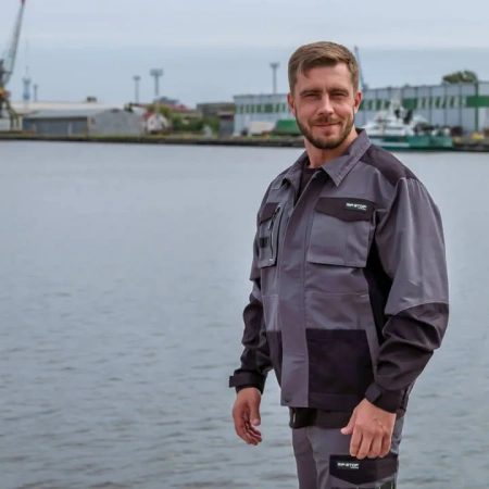 Куртка PROTONE RIPSTOP, серый/т.серый/лайм