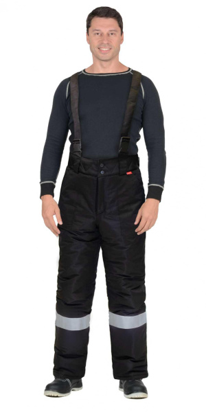 Брюки АЛЕКС зимние, черные с СОП