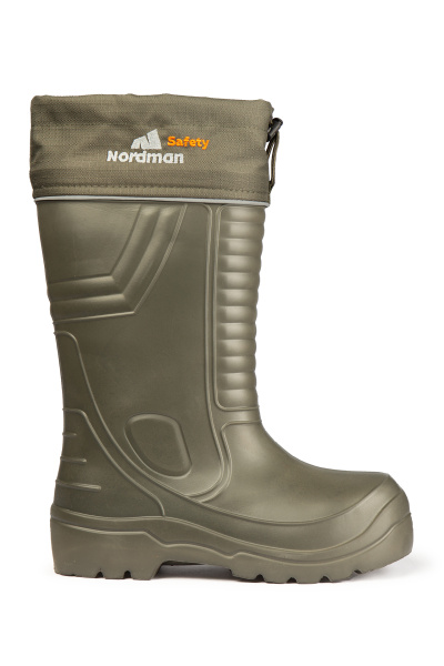 Сапоги Нордман 192 с КП и КС оливковые с манжетой (ЭВА Nordman Safety) утепленные