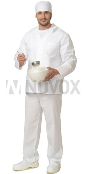 Костюм повара мужской белый