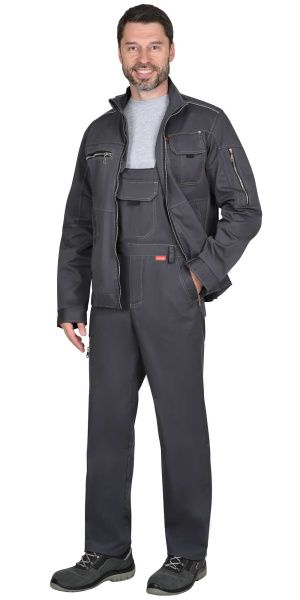 Костюм "Даллас" куртка (чз), п/к, серый