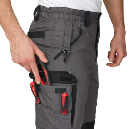 Брюки мужские "Сюрвейер" тёмно-серый/чёрный